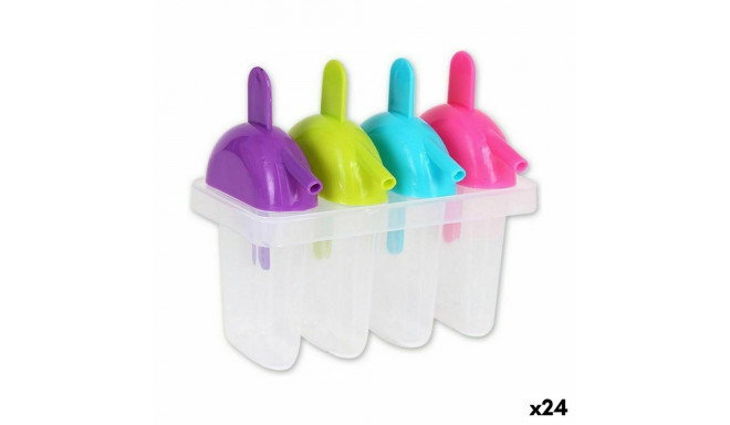 Ice-cream Mould Privilege 4 compartments Multicolour (24 Units)