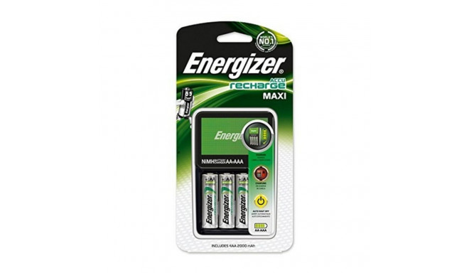 Akulaadija + Akud Energizer Maxi Charger AA AAA HR6 (4 Ühikut)
