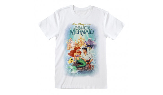 Short Sleeve T-Shirt The Little Mermaid Classic Poster White Unisex - L