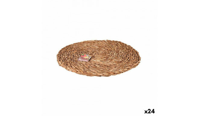 Table Mat Privilege Brown Ø 35 cm wicker (24 Units)