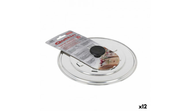 Frying Pan Lid Quttin Ø 24 cm Silver Aluminium (12 Units)