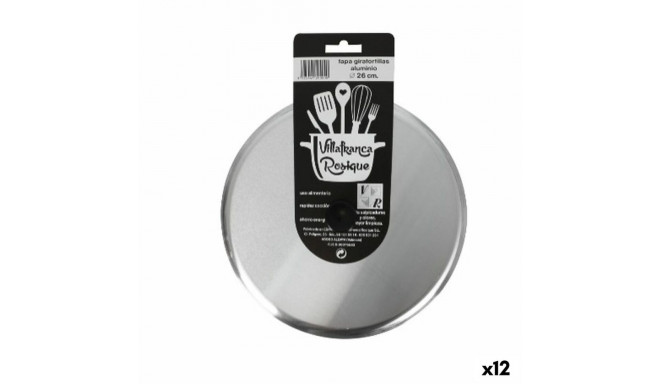 Frying Pan Lid VR Silver Ø 27 cm Aluminium (12 Units)