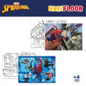 Laste pusle Spider-Man Kahesuunaline 4-funktsiooniline 48 Tükid, osad 35 x 1,5 x 25 cm (6 Ühikut)