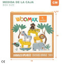 Ehitamismäng + kujukesed Woomax loomad 16 Tükid, osad 7 x 7 x 1,5 cm (6 Ühikut)