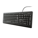 Klaviatuur Trust 23880 Must Inglise EEUU QWERTY