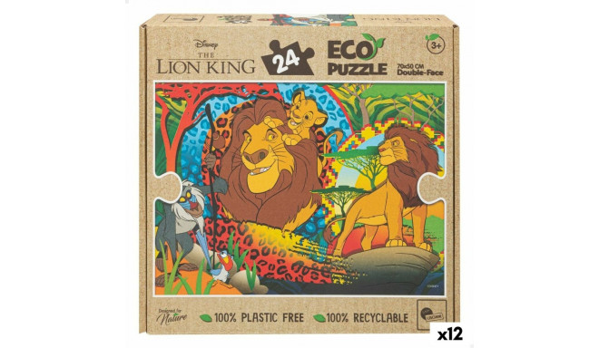 Child's Puzzle The Lion King Double-sided 24 Pieces 70 x 1,5 x 50 cm (12 Units)