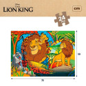 Laste pusle The Lion King Kahesuunaline 24 Tükid, osad 70 x 1,5 x 50 cm (12 Ühikut)
