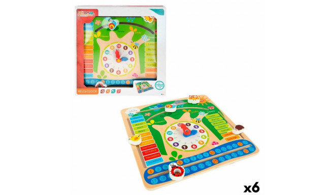 Educational Game Colorbaby Calendar 30 x 30 x 3 cm (6 Units)