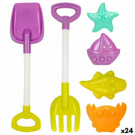 Rannalelude komplekt Colorbaby 39 cm (24 Ühikut)
