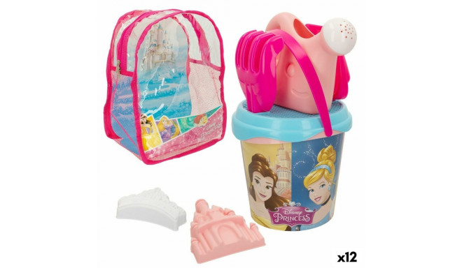 Beach toys set Disney Princess polypropylene 18 x 16 x 18 cm Ø 18 cm (12 Units)
