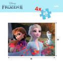 Puzle Bērniem Frozen Abpusējs 4-in-1 48 Daudzums 35 x 1,5 x 25 cm (6 gb.)