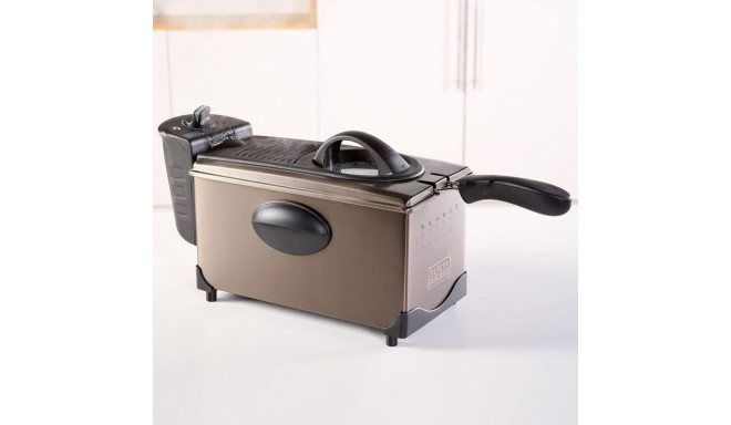 Air Fryer Black & Decker ES9730040B 2100 W 3 L Grey
