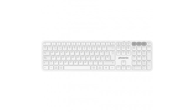 Bluetooth Klaviatuur Phoenix K300 Valge Hispaaniakeelne Qwerty