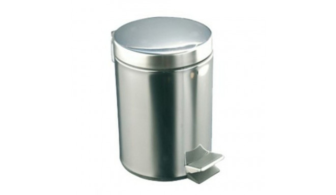 Rubbish bin Silver Stainless steel Circular 20 L