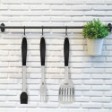 Grillimisvahendite komplekt Aktive 4 Tükid, osad Barbeque-grill Roostevaba teras 10 x 42 x 4 cm (4 Ü