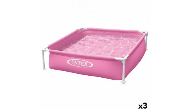 Removable pool Intex 342 L 122 x 30 x 122 cm Pink (3 Units)