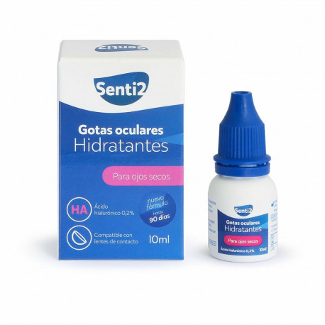 Saline Solution Senti2 Gotas Oculares Ha 10 ml Drops Moisturizing