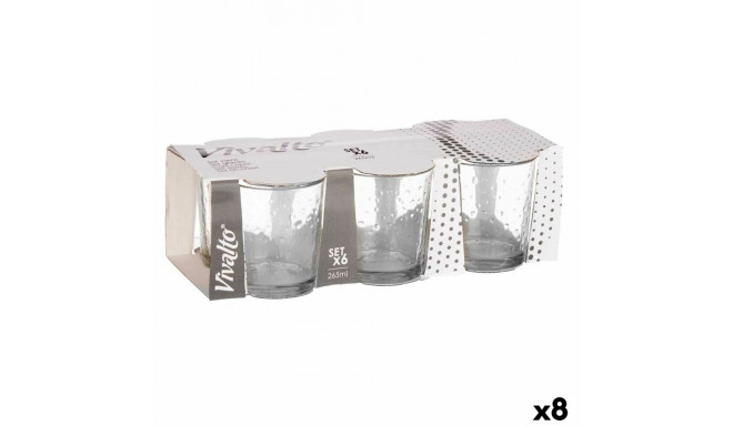 Klaaside komplekt Vivalto 79064 79064 Läbipaistev Klaas Punktid 265 ml (8 Ühikut)