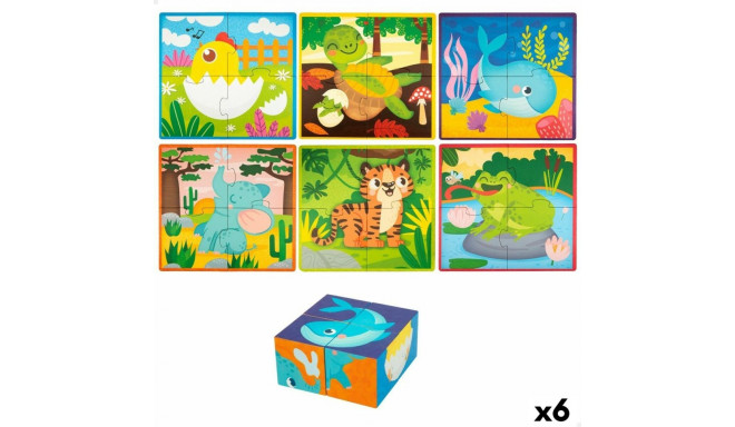 3D Puzzle Lisciani 4 Pieces 22 x 23 x 1 cm (6 Units) animals