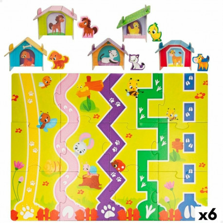 Laste pusle Lisciani Farm 27 Tükid, osad 48 x 1 x 36 cm (6 Ühikut)