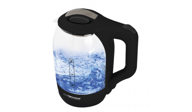 Esperanza EKK025K YUKON - Electric Kettle 1 7L  GLASS WITH LED LIGHT