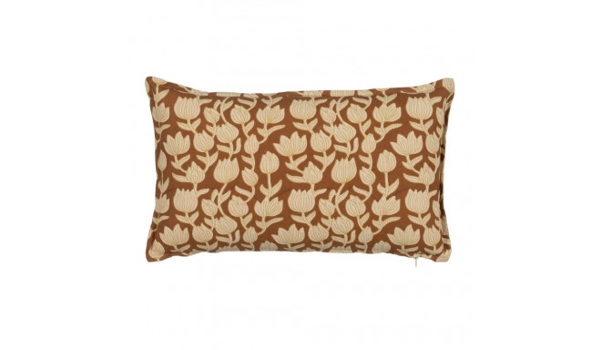 Cushion Cotton Brown Beige 50 x 30 cm