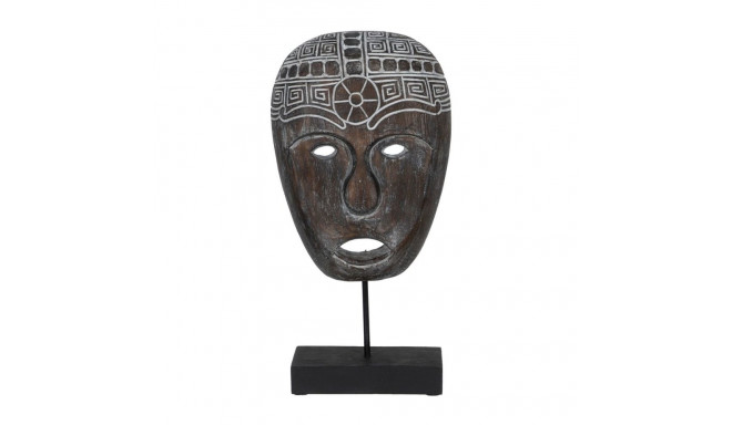 Decorative Figure Brown Mask 24 x 12 x 46 cm