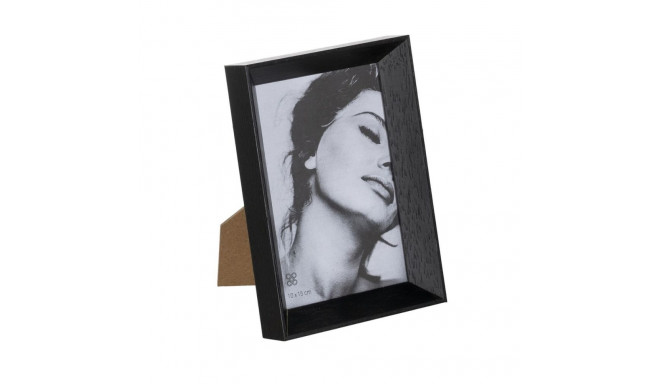 Photo frame Black Wood Crystal 12 x 2,5 x 17 cm