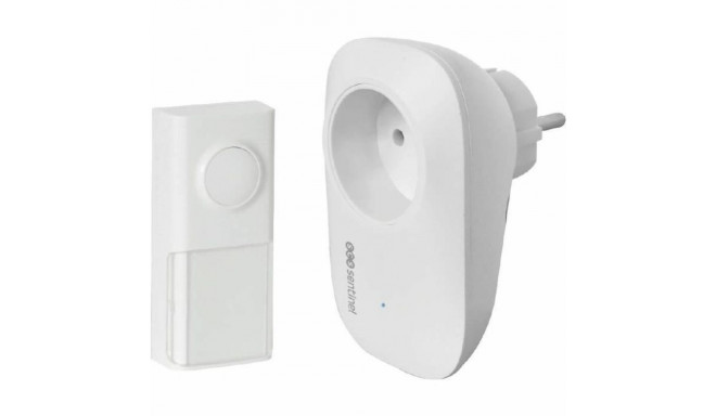 Wireless Doorbell with Push Button Bell SCS SENTINEL EcoBell 100 100 m