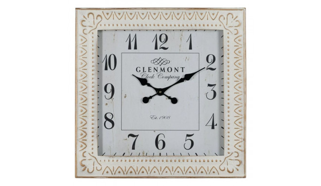 Wall Clock White Iron 60 x 60 x 6,5 cm