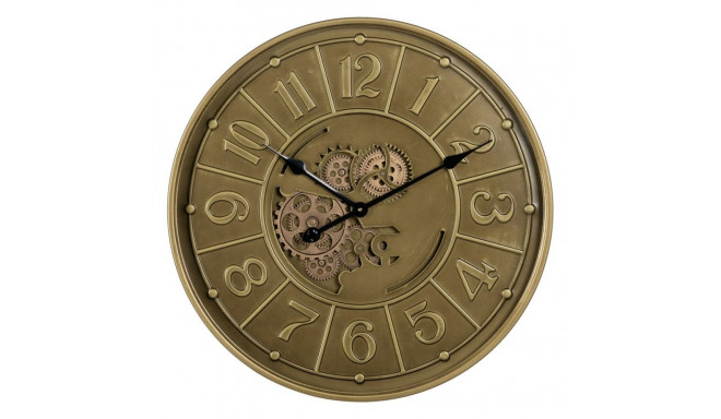 Wall Clock Golden Iron 60 x 8 x 60 cm