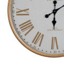 Sienas pulkstenis Balts Dabisks Dzelzs 60 x 60 x 6 cm