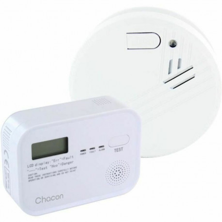 Smoke and carbon monoxide detector set Chacon
