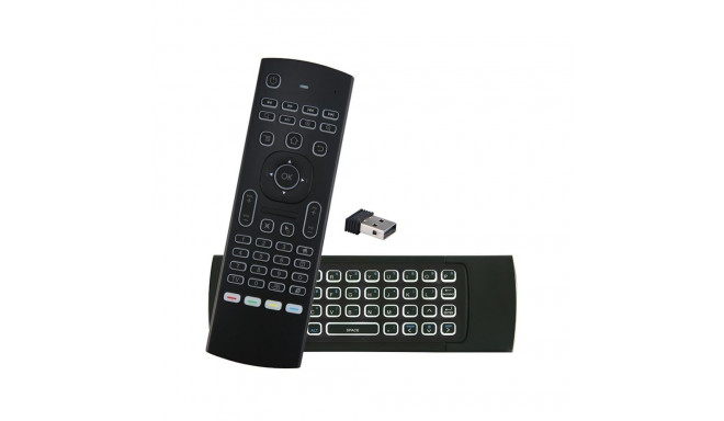 CP MX3-ML Universālais viedais TV / PC pults bezvadu ar klaviatūru / IR pults / LED apgaismojums / U