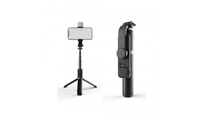Elight Q03s 2in1 Selfie stick & Video WEB kõne Statiivi alus 76 cm LED valgus ja kaugjuhtimispult mu