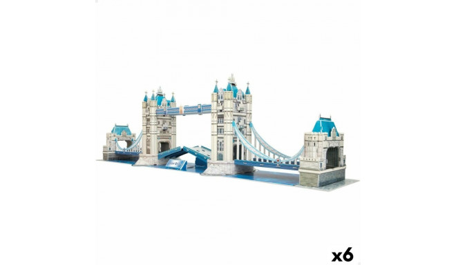 3D Pusle Colorbaby Tower Bridge 120 Tükid, osad 77,5 x 23 x 18 cm (6 Ühikut)