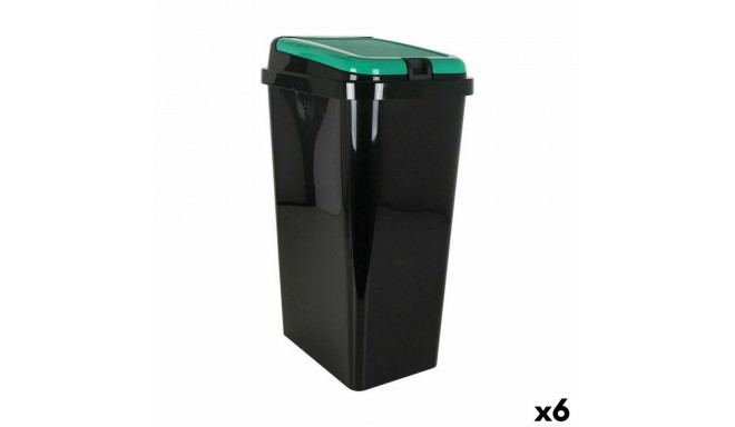 Recycling Waste Bin Tontarelli Green 45 L (6 Units)