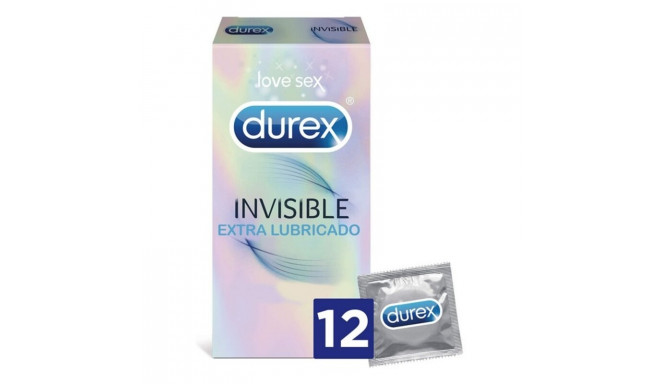 Invisible Extra Lubricated Condoms Durex Invisible (12 uds)