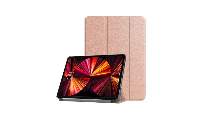 iLike Tri-Fold Тонкий Эко-кожанный Чехол Книжка Xiaomi Redmi Pad 10.6'' (2022) Розовато Золотой