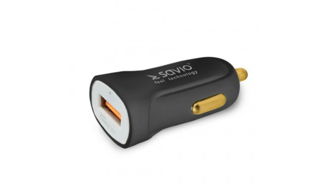 Car Charger Savio SA-05/B Black