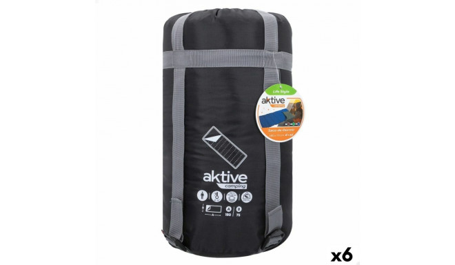 Sleeping Bag Aktive Polyester 170T 180 x 1,5 x 75 cm 6 Units