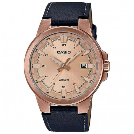 Meeste Kell Casio 3D - LEATHER, ROSE GOLD ***SPECIAL PRICE*** Pruun (Ø 41,5 mm)