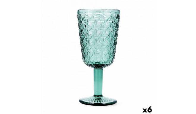 Wineglass Bidasoa Agata Green Glass 285 ml (6 Units)