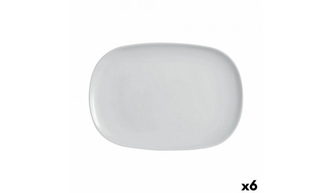 Serving Platter Luminarc Diwali Grey Glass 35 x 24 cm (6 Units)