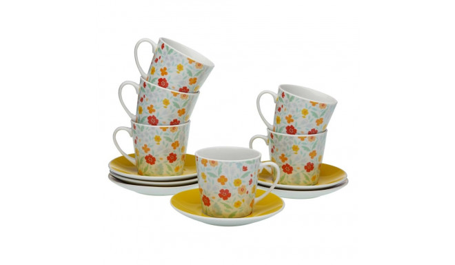 Piece Coffee Cup Set Versa Flandes 6 Units Porcelain