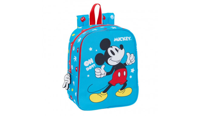 Child bag Mickey Mouse Clubhouse Fantastic Blue Red 22 x 27 x 10 cm