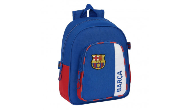 Kooliseljakott F.C. Barcelona Sinine Kastanpruun 27 x 33 x 10 cm