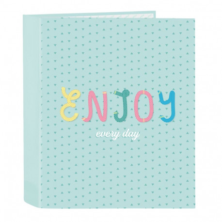 Gredzenveida stiprinājums BlackFit8 Enjoy Zaļš A4 27 x 33 x 6 cm