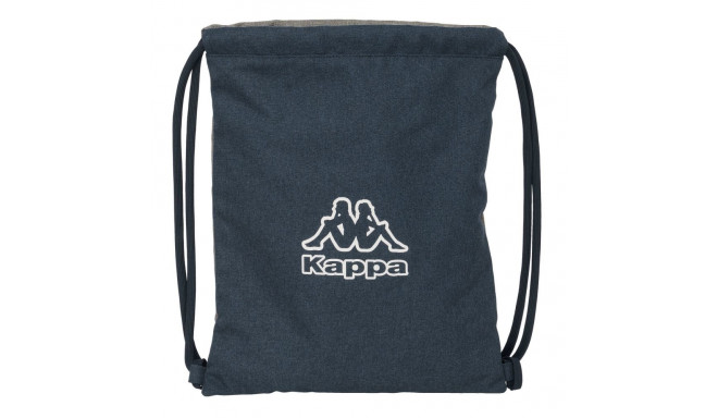 Backpack with Strings Kappa Dark navy Grey Navy Blue 35 x 40 x 1 cm