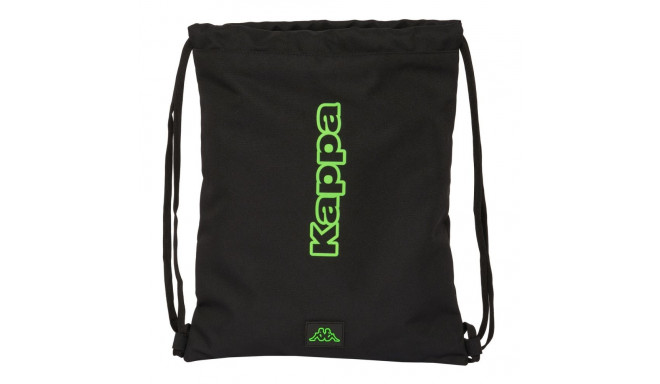 Backpack with Strings Kappa Black Black 35 x 40 x 1 cm